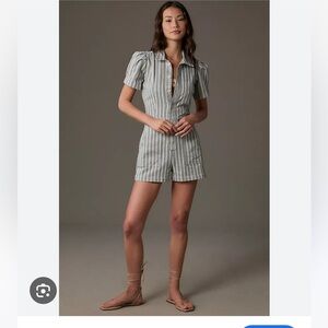 Anthropologie The Kit Utility Romper by Pilcro!!